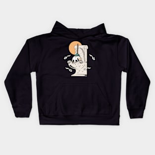 Toilet and skull Kids Hoodie